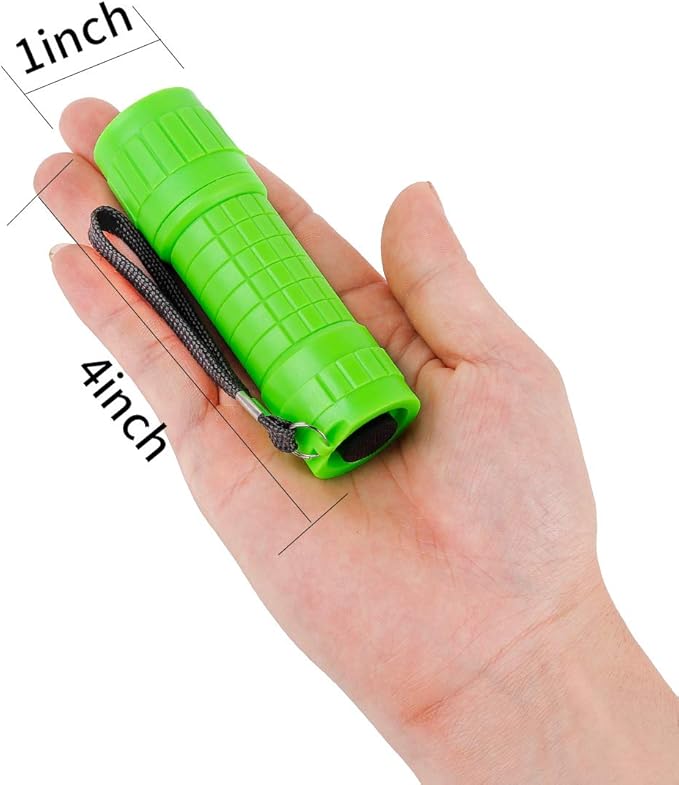 Small Mini Flashlights Pack of 30,Assorted Colors,New Type Cob Light,With Battery