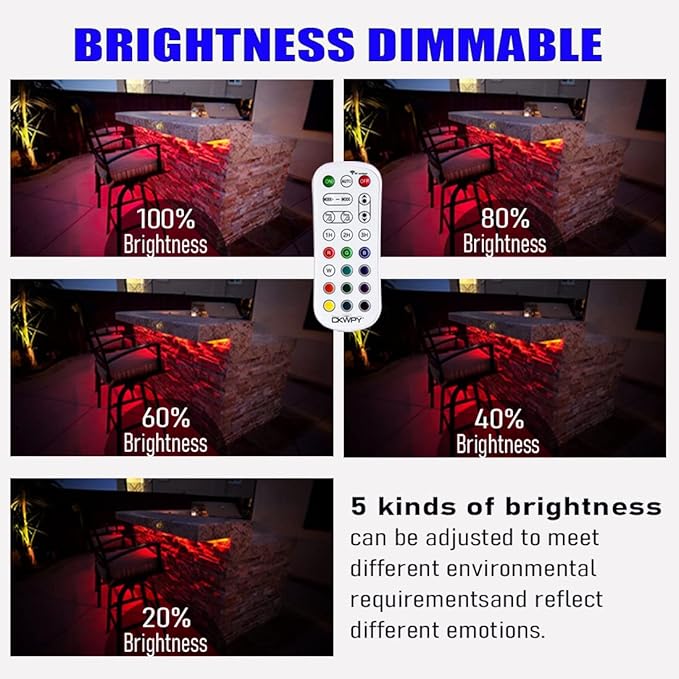 New Upgraded Linkable Wall Washer LED Lights with Remote, 18W 1.6ft/ 20" RGB 5000K Daylight Wall Wash Lighting, 120V, Dimmable, Timing, 10 & AUTO Mode, Colored Indoor/Outdoor Stage Light Bar