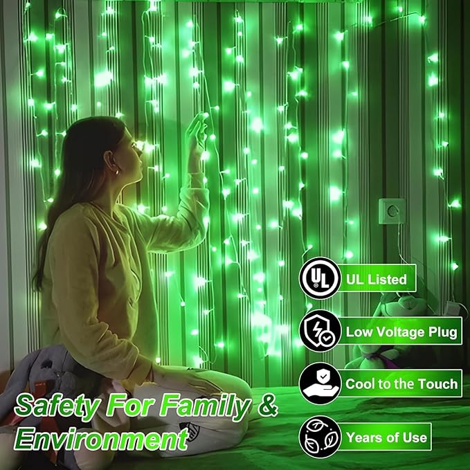 1500 LED 470FT Christmas String Lights Outdoor, 12 Pro Modes and Timer Memory & Brightness, Plug in Waterproof Clear Wire Twinkle Light for for Xmas Yard Tree Wedding Party Decor (Green)