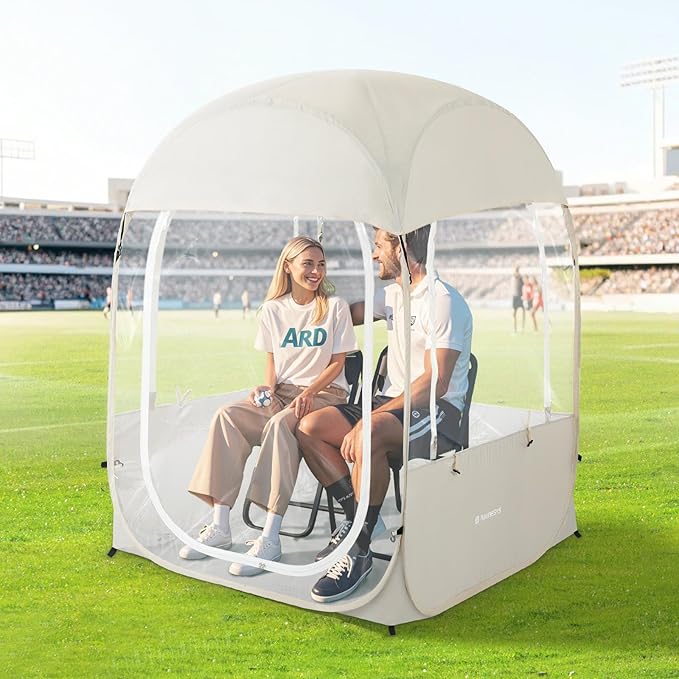 Sports Tent, Instant Weather Proof Clear View Bubble Tent with Carry Bag, Portable & Foldable Pop Up Tents Shelter for Watching Sports Events, Camping, Fishing