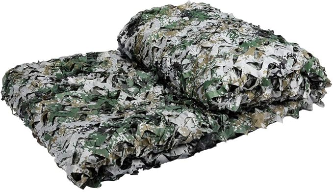 LOOGU Custom Woodland Camo Netting Camping Military Hunting Camouflage Net 6.5 x 10ft, 6.5 x 26ft, 10 x 10ft, 10 x 13ft, 10 x 16.5ft, 13 x 16.5ft, 16.5 x 20ft, 20 x 20ft
