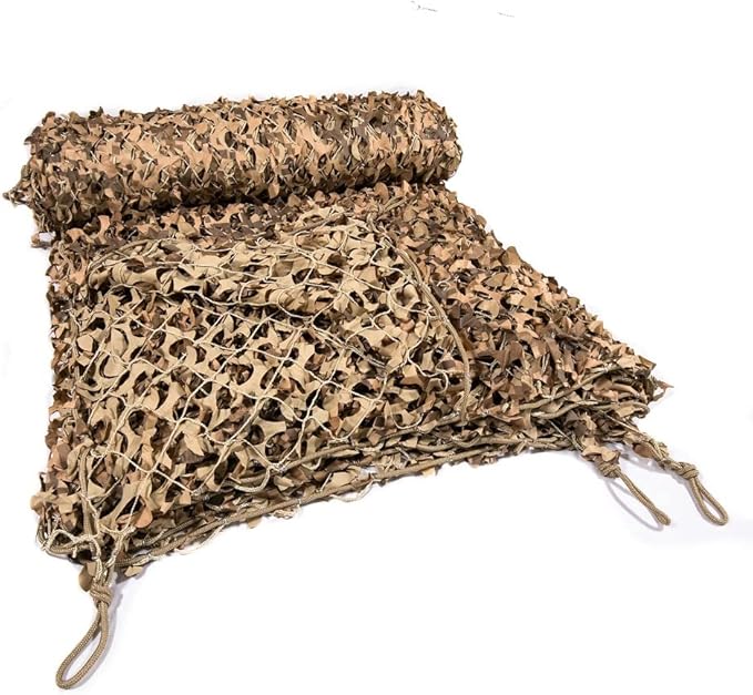 Reinforced Camouflage Netting | 3D Camo Nets, Waterproof & UV Protection, Silent Rip-Stop Fabric