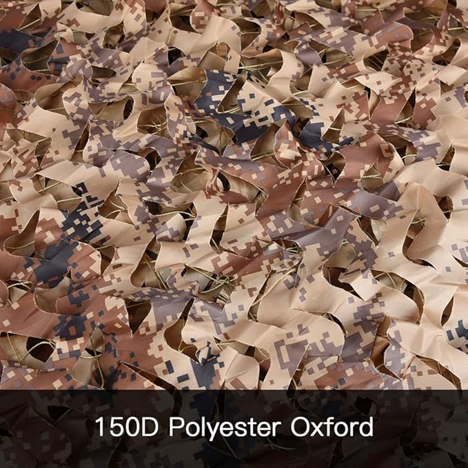 LOOGU Custom Woodland Camo Netting Camping Military Hunting Camouflage Net 6.5 x 10ft, 6.5 x 26ft, 10 x 10ft, 10 x 13ft, 10 x 16.5ft, 13 x 16.5ft, 16.5 x 20ft, 20 x 20ft