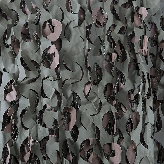 Reinforced Camouflage Netting | 3D Camo Nets, Waterproof & UV Protection, Silent Rip-Stop Fabric