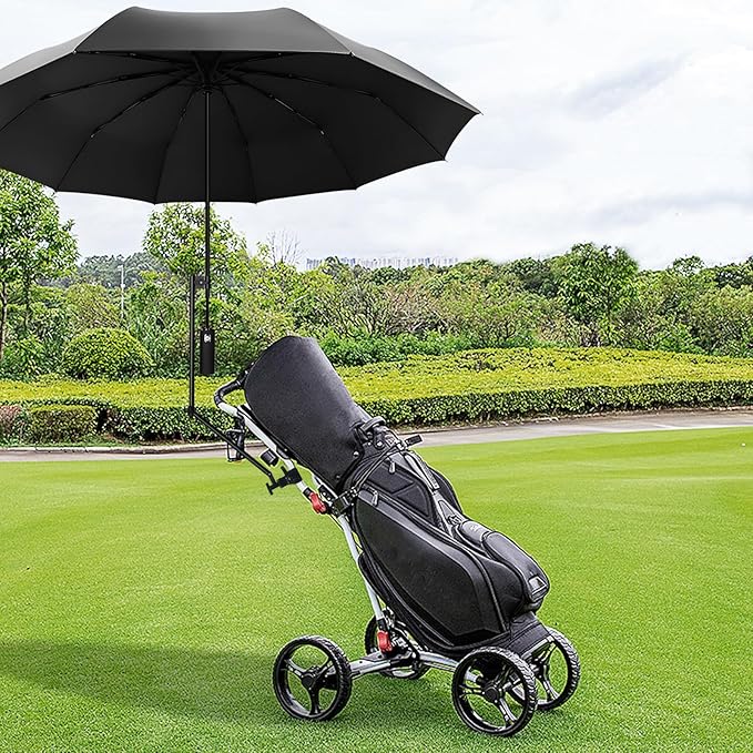 UPF 50+ Beach Umbrella with Adjustable Universal Clamp