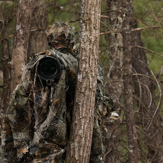 LOOGU Custom Woodland Camo Netting Camping Military Hunting Camouflage Net 6.5 x 10ft, 6.5 x 26ft, 10 x 10ft, 10 x 13ft, 10 x 16.5ft, 13 x 16.5ft, 16.5 x 20ft, 20 x 20ft