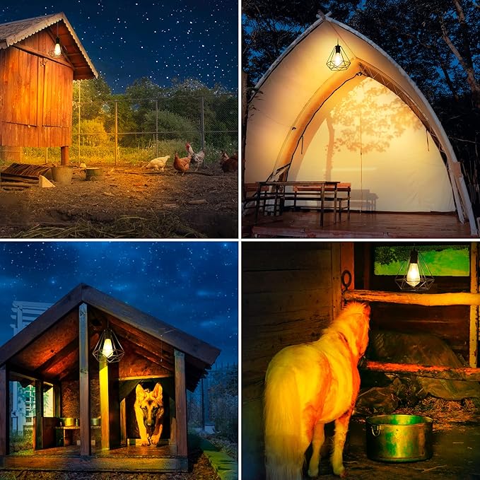 Solar Pendant Lights, Solar Powered Shed Light with Pull Cord and Remote for Outdoor Indoor, Solar Chandelier, Gazebo Lights with Adjustable Solar Panel for Yard Patio Balcony Barn Garage