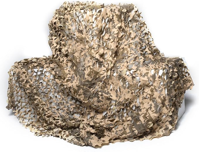 Reinforced Camouflage Netting | 3D Camo Nets, Waterproof & UV Protection, Silent Rip-Stop Fabric