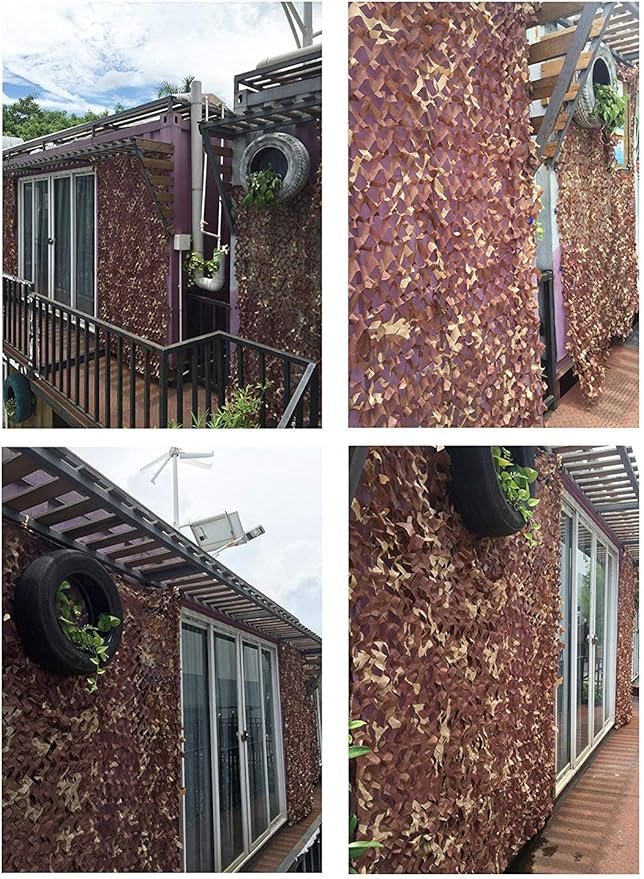 LOOGU Custom Woodland Camo Netting Camping Military Hunting Camouflage Net 6.5 x 10ft, 6.5 x 26ft, 10 x 10ft, 10 x 13ft, 10 x 16.5ft, 13 x 16.5ft, 16.5 x 20ft, 20 x 20ft