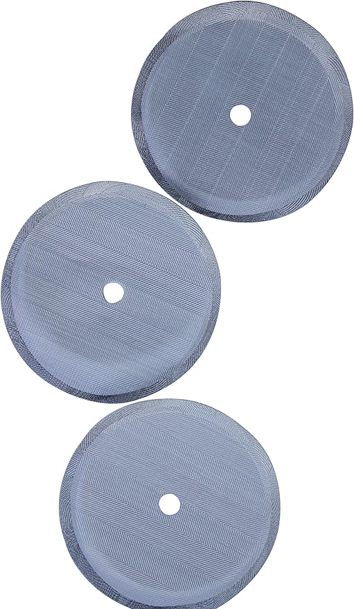 MIRA Stainless Steel French Press Filters, Set of 3, Fits Most 20 oz Coffee Presses