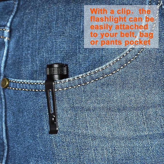 Beieverluck 10 Pack Small Mini LED Flashlight Pocket Flashlight Pen Light Flashlight Tactical Flashlight with Clip Flashlights for Camping Outdoor Emergency Inspection Fathers Gifts for Dad Husband