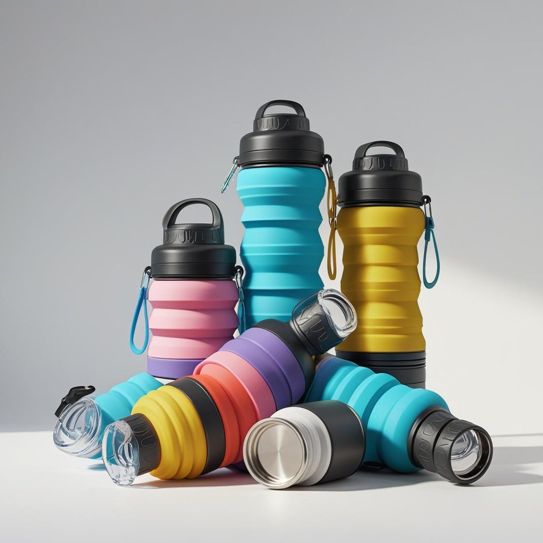 Space-Saving Hydration with Collapsible Water Bottles from CamplyGear