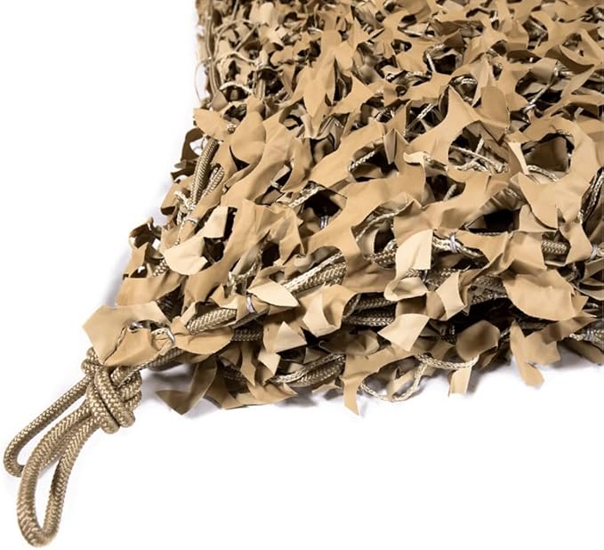 Reinforced Camouflage Netting | 3D Camo Nets, Waterproof & UV Protection, Silent Rip-Stop Fabric