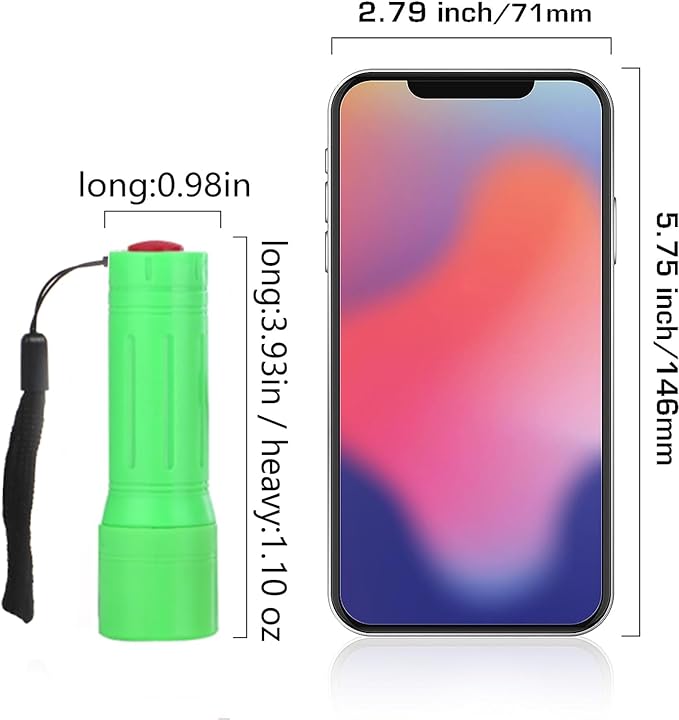 9-LED Mini Flashlight for Kids, Small Multicolor Flashlights with Lanyard, Batteries Included, for Hurricane Supplies Party Favors, Gift, Christmas Gifts Stocking Stuffers for Boys Girls