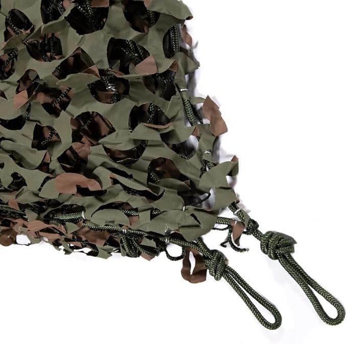 Reinforced Camouflage Netting | 3D Camo Nets, Waterproof & UV Protection, Silent Rip-Stop Fabric