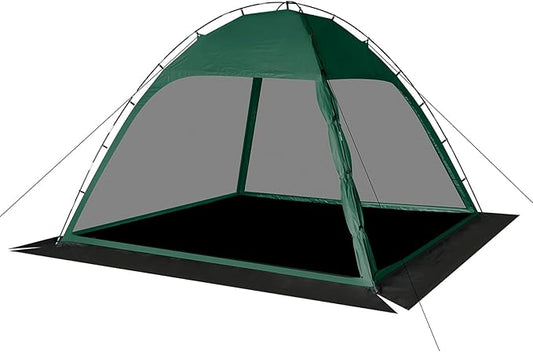 Screen Tent with Removable Floor, Siebwin Large 10'x10' Gazebos with Mosquito Netting and Removable Floor Sunproof Outdoor Canopy Tent for Backyard Party Outside Activities, Green