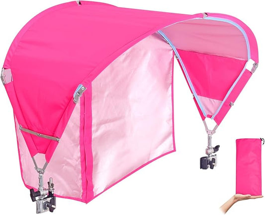 Universal Chair Canopy Umbrella, UPF 50+ Sun Shade with Adjustable Clamp Clip for Beach Chair, Outdoor Camping Chair, Sports Chair, Lawn Chair, Zero Gravity Chair, Wheelchair, Wagon,(Patent Design)