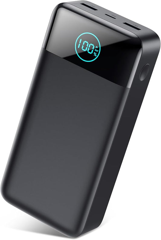Portable Charger 50800mAh Power Bank,25W PD QC 4.0 USB C Fast Charging External Battery Pack,3 Output LCD Display Portable Cellphone Charger Compatible with iPhone 16/15/14/13/12,Samsung, Android etc