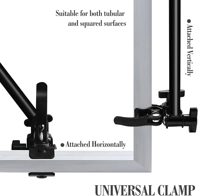 UPF 50+ Golf Umbrella with Adjustable Universal Clamp, Portable Umbrellas for Rain, Manual Open & Close, for Beach Chair, Golf Cart, Stroller, Bleacher, Patio