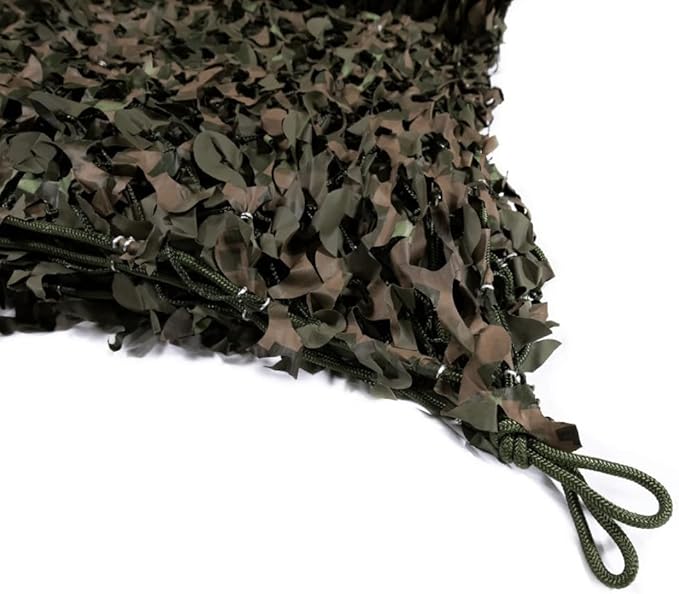 Reinforced Camouflage Netting | 3D Camo Nets, Waterproof & UV Protection, Silent Rip-Stop Fabric