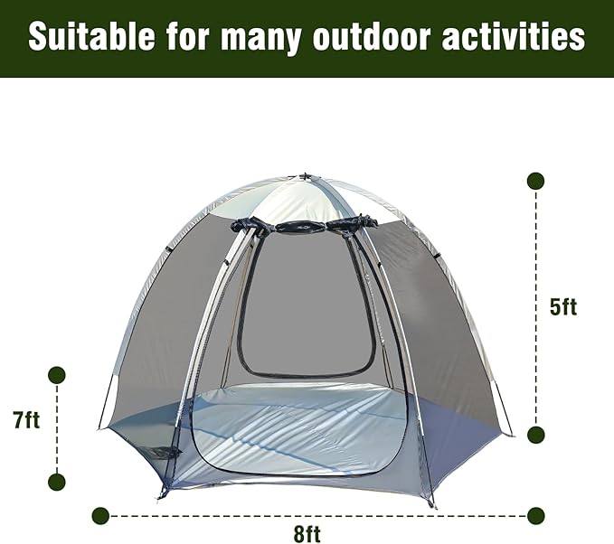 Screen House Tent Portable Canopy with Mosquito Net Outdoor Room Perfect for Patio Backyard Gazebo Picnic Mesh.