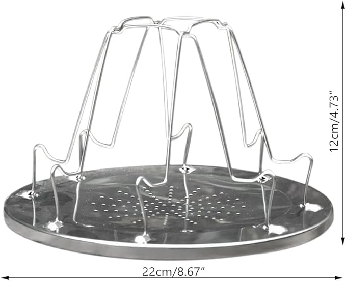 Camping Toaster for Gas Stove – 4-Slice Stainless Steel Stovetop Bread Toast Rack for Outdoor Cooking, Hiking, BBQ, and Picnics – Compact and Portable Camp Stove Toaster