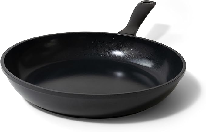 Alva Energy 9.5″ Ceramic Frying Pan – Non-Toxic, PFAS/PTFE-Free Skillet – Induction & Oven Safe, Lightweight with Stay-Cool Handle – Nonstick, Scratch-Resistant, Dishwasher Safe