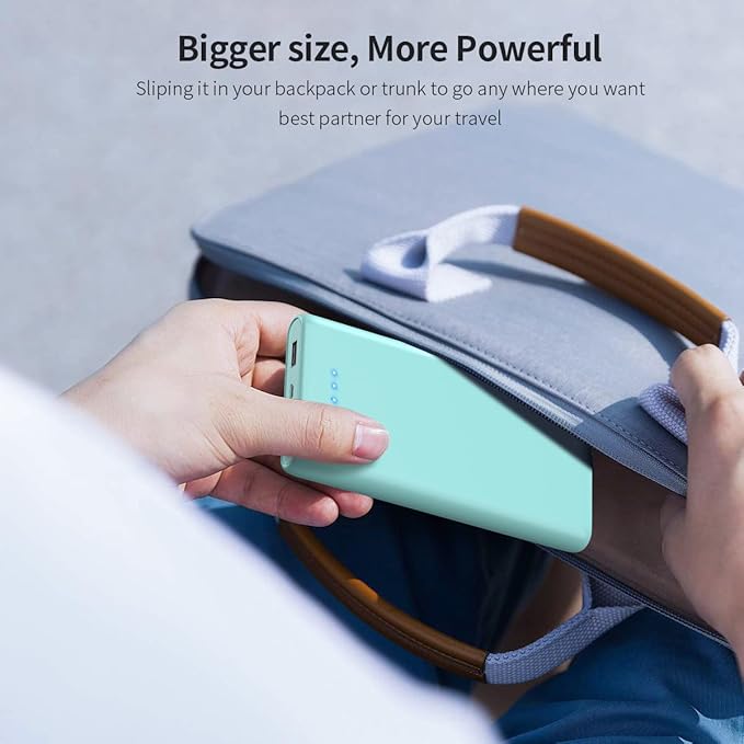 Portable Charger Power Bank 26800mah, Ultra-High Capacity Safer External Cell Phone Battery Pack with High-Performance Cells & 2 USB Output Compatible with iPhone 16 15 14 13 12 Samsung Android-Green