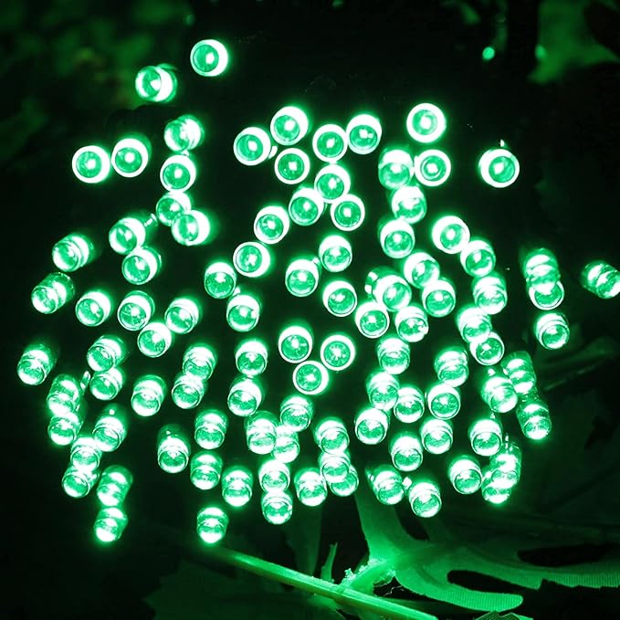 75.8 FT 200 LED Green Christmas String Lights Outdoor & Indoor, Memory Function & Timer & 8 Modes, Extendable Ultra Bright Green Wire Waterproof Mini Lights for Christmas Tree Yard Holiday Party Decor
