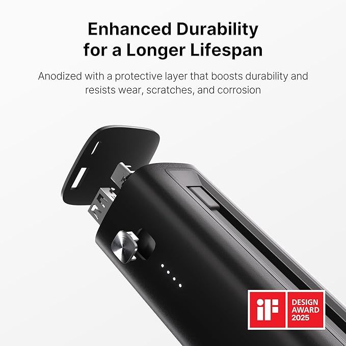 Autel Power Bank, LiFePO4 Battery 15,000mAh Portable Charger Top-Notch Safety, PD 3.0 Fast Charging Compatible with iPhone 16/15/14 Series, AirPods, Apple Watch, Samsung etc (Flight-Approved)