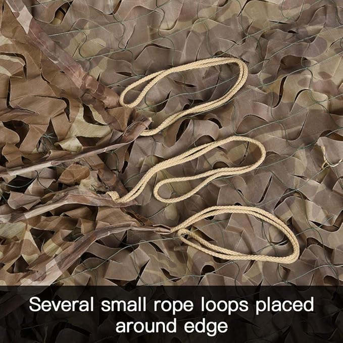 LOOGU Custom Woodland Camo Netting Camping Military Hunting Camouflage Net 6.5 x 10ft, 6.5 x 26ft, 10 x 10ft, 10 x 13ft, 10 x 16.5ft, 13 x 16.5ft, 16.5 x 20ft, 20 x 20ft