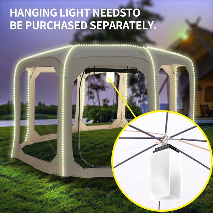 Screen House Tent Portable Canopy with Mosquito Net Outdoor Room Perfect for Patio Backyard Gazebo Picnic Mesh.