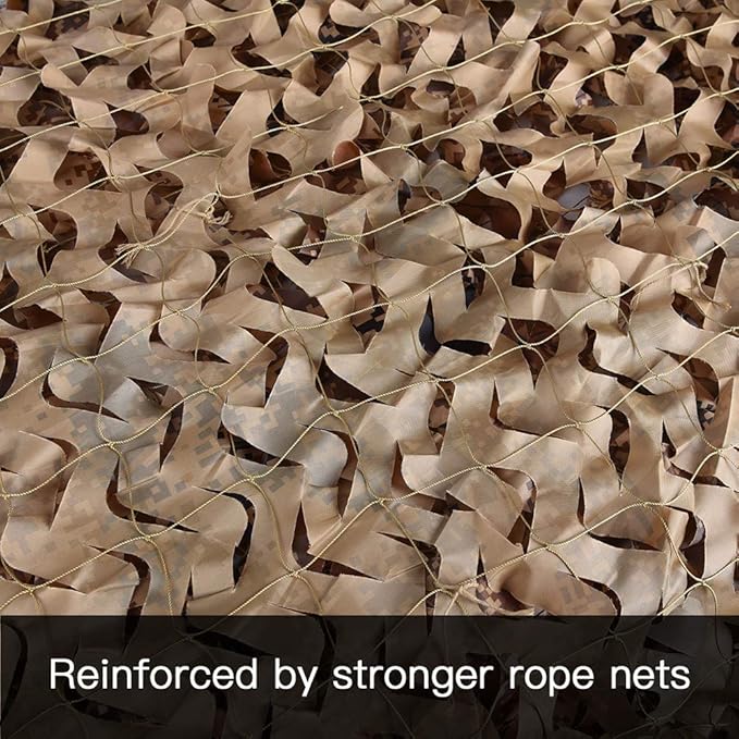 LOOGU Custom Woodland Camo Netting Camping Military Hunting Camouflage Net 6.5 x 10ft, 6.5 x 26ft, 10 x 10ft, 10 x 13ft, 10 x 16.5ft, 13 x 16.5ft, 16.5 x 20ft, 20 x 20ft