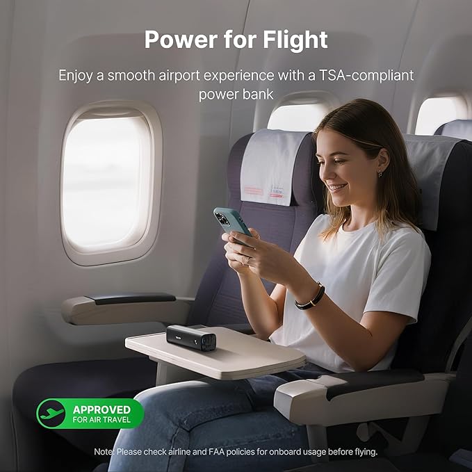 Autel Power Bank, LiFePO4 Battery 15,000mAh Portable Charger Top-Notch Safety, PD 3.0 Fast Charging Compatible with iPhone 16/15/14 Series, AirPods, Apple Watch, Samsung etc (Flight-Approved)