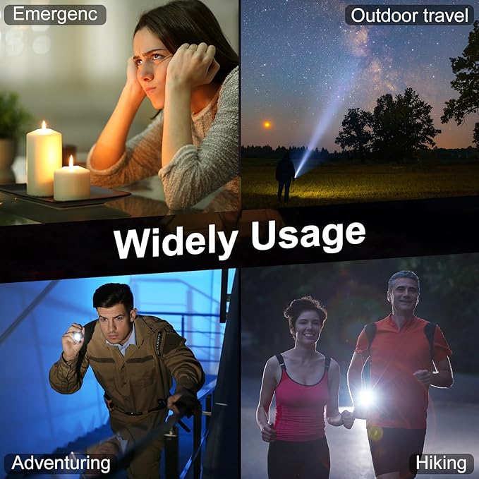 Treela 60 Pack Hand Crank Flashlight Operation Christmas Items Bulk Squeeze Flashlight No Battery Required Torchlight 3 LED Self Powered Charging(Yellow, Green, Blue, Red)