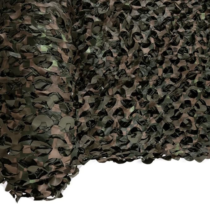 Reinforced Camouflage Netting | 3D Camo Nets, Waterproof & UV Protection, Silent Rip-Stop Fabric