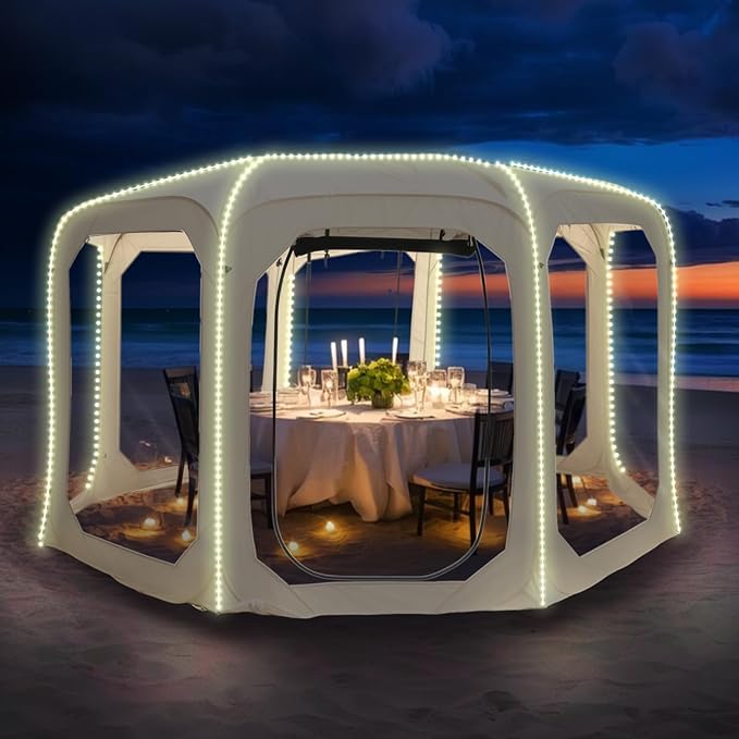 Screen House Tent Portable Canopy with Mosquito Net Outdoor Room Perfect for Patio Backyard Gazebo Picnic Mesh.