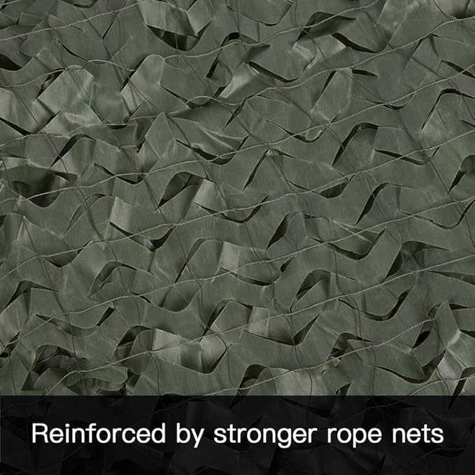 LOOGU Custom Woodland Camo Netting Camping Military Hunting Camouflage Net 6.5 x 10ft, 6.5 x 26ft, 10 x 10ft, 10 x 13ft, 10 x 16.5ft, 13 x 16.5ft, 16.5 x 20ft, 20 x 20ft