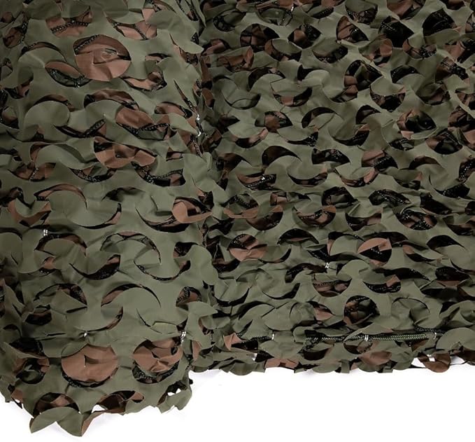 Reinforced Camouflage Netting | 3D Camo Nets, Waterproof & UV Protection, Silent Rip-Stop Fabric