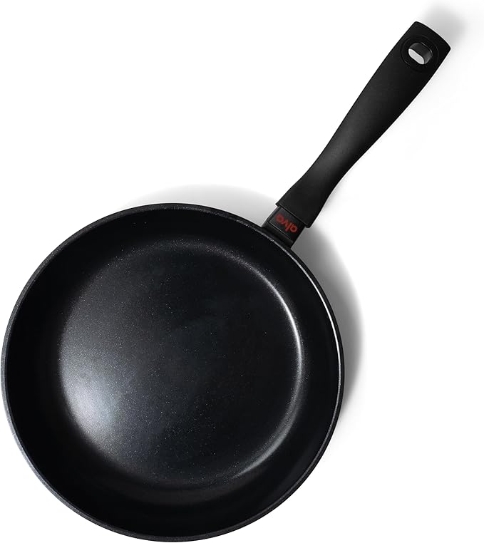 Alva Energy 11″ Non‑Toxic Ceramic Frying Pan – PFAS/PTFE‑Free, Induction‑Safe Recycled Aluminum – Fast, Even Heat with Stay‑Cool Handle, Lightweight for Everyday Cooking