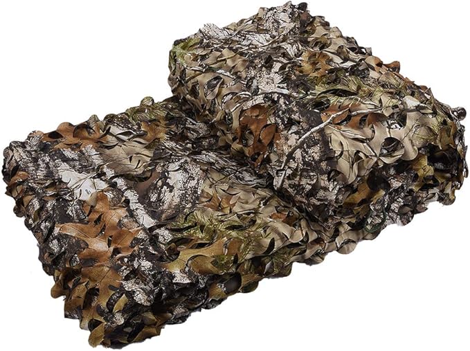 LOOGU Custom Woodland Camo Netting Camping Military Hunting Camouflage Net 6.5 x 10ft, 6.5 x 26ft, 10 x 10ft, 10 x 13ft, 10 x 16.5ft, 13 x 16.5ft, 16.5 x 20ft, 20 x 20ft