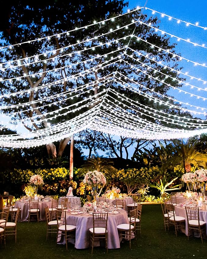 Fairy Lights for Bedroom Total 250 FT 760 LED, Extra Long Outdoor String Lights Waterproof, Timer & Memory, 8 Modes Dimmable Plug in Fairy for Outside Tree Wedding Patry Cool White