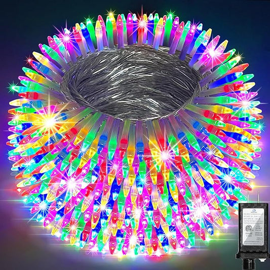 509FT Extra Long Christmas Lights, 1350 LED Christmas String Lights with 8 Modes & Timer Memory Function Waterproof Christmas Decorations for Xmas Yard Tree Party Home Garden Holiday Multicolor