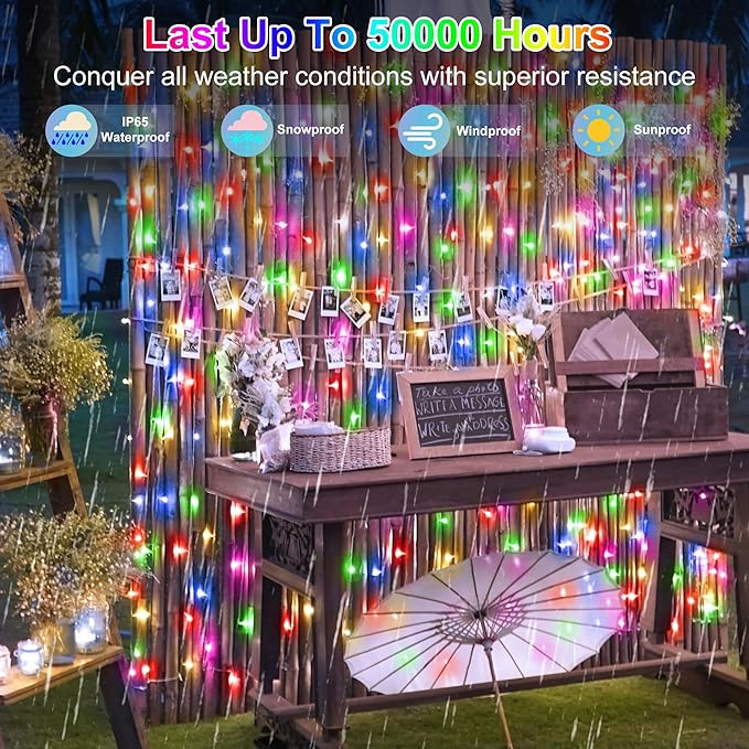 300LED 100FT Christmas String Lights, 8 Modes Fairy Lights Connectable, Indoor Outdoor String Lights with Timer & Memory for Christmas Tree Bedroom Yard Door Wedding Xmas Classroom Decor Multicolor