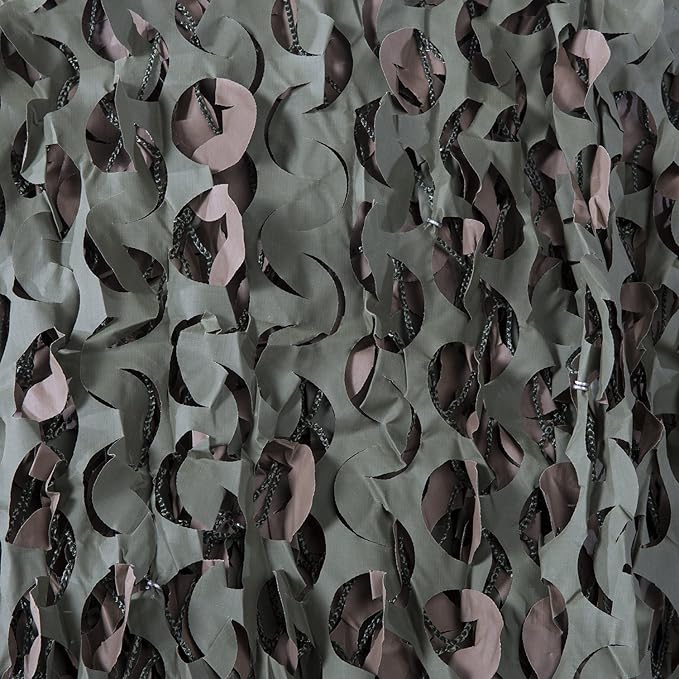 Reinforced Camouflage Netting | 3D Camo Nets, Waterproof & UV Protection, Silent Rip-Stop Fabric