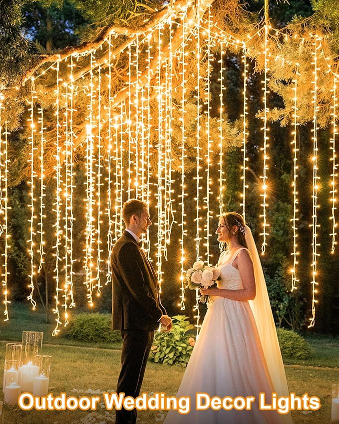 355FT 900LED Christmas Lights, Extra Long Outdoor String Lights Waterproof, Timer & Memory, 8 Modes Dimmable Plug in Fairy for Classroom Outside Tree Wedding Patry Warm White