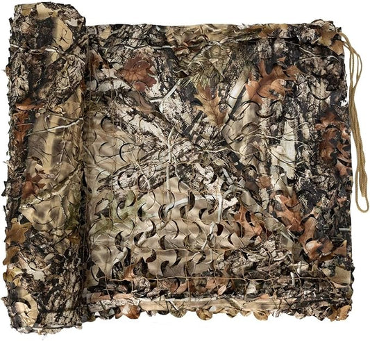 LOOGU Custom Woodland Camo Netting Camping Military Hunting Camouflage Net 6.5 x 10ft, 6.5 x 26ft, 10 x 10ft, 10 x 13ft, 10 x 16.5ft, 13 x 16.5ft, 16.5 x 20ft, 20 x 20ft