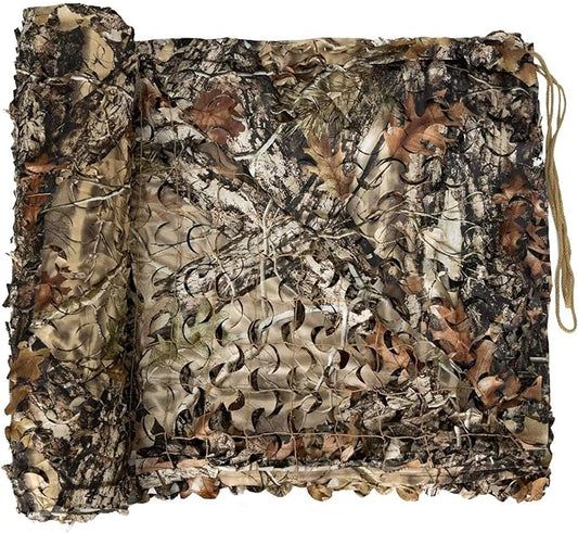 LOOGU Custom Woodland Camo Netting Camping Military Hunting Camouflage Net 6.5 x 10ft, 6.5 x 26ft, 10 x 10ft, 10 x 13ft, 10 x 16.5ft, 13 x 16.5ft, 16.5 x 20ft, 20 x 20ft