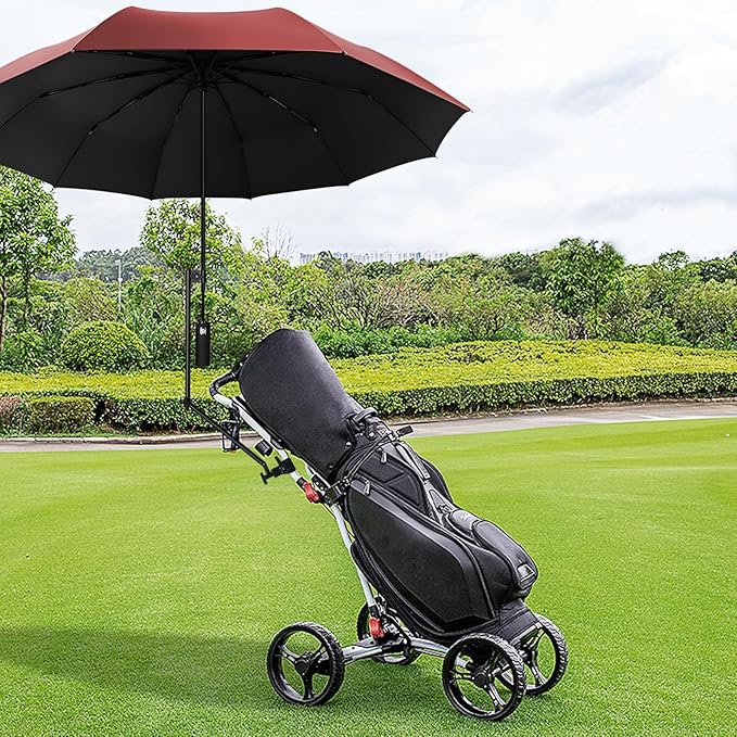 UPF 50+ Beach Umbrella with Adjustable Universal Clamp