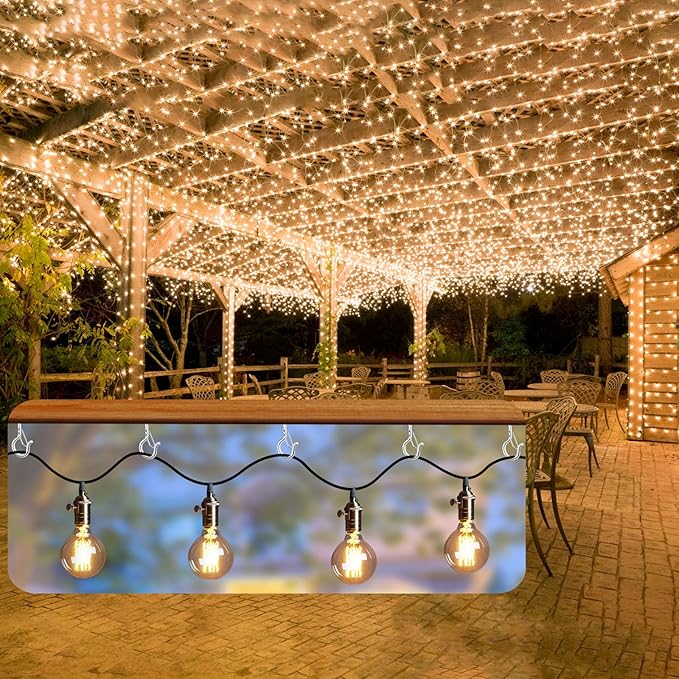 12 PCS Q-Hanger Hooks, Screw Hooks for Outdoor String Lights, Safety Buckle Design Cup Eye Hook for Hanging Christmas Lights, Plants, Wind Chimes, Mounted on Wall Ceiling, Windproof, Silver
